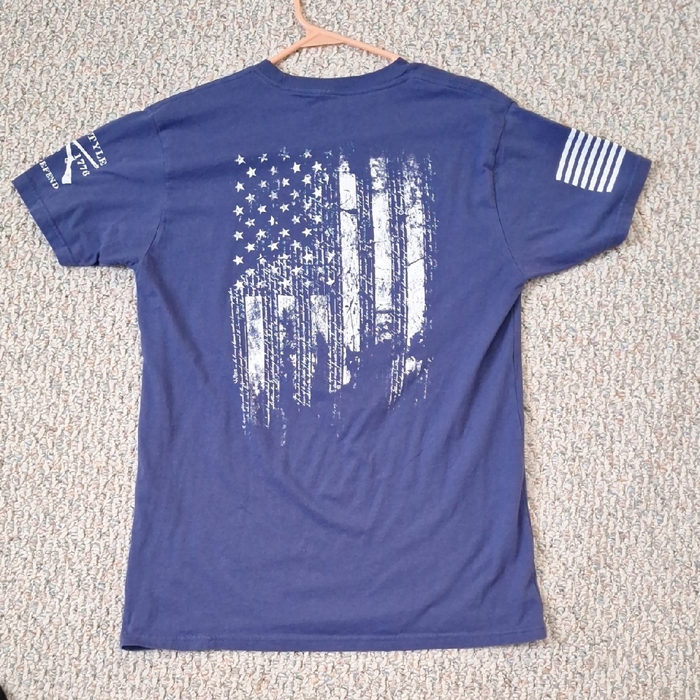 🤫2 For $10 Grunt Style Navy 1776 Graphic Tee - Picture 2 of 3